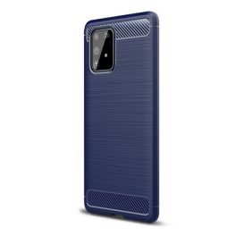 Szilikon telefonvédő (ütésállóság, légpárnás sarok, szálcsiszolt, karbon minta) SÖTÉTKÉK   Szilikon telefonvédő (ütésállóság, légpárnás sarok, szálcsiszolt, karbon minta) SÖTÉTKÉK