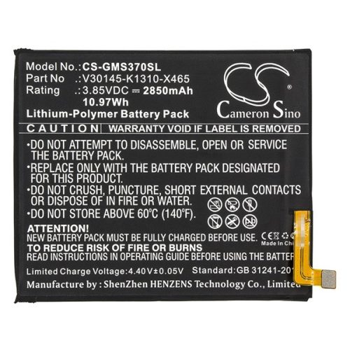 CAMERON SINO Li-Polymer akku (3.85V/2850mAh, Gigaset V30145-K1310-X465 kompatibilis) FEKETE