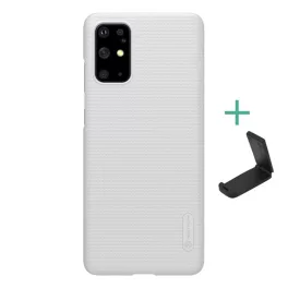   NILLKIN SUPER FROSTED műanyag telefonvédő (gumírozott, érdes felület + asztali tartó) FEHÉR