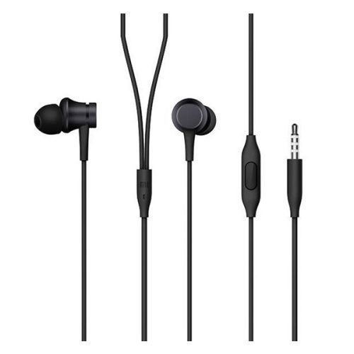 XIAOMI IN EAR fülhallgató SZTEREO (3.5mm jack, mikrofon, felvevő gomb) FEKETE