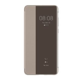 HUAWEI tok álló, bőr hatású (aktív FLIP, oldalra nyíló, Smart View Cover) BARNA   HUAWEI tok álló, bőr hatású (aktív FLIP, oldalra nyíló, Smart View Cover) BARNA