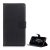 Tok álló, bőr hatású (FLIP, oldalra nyíló, asztali tartó, prémium) FEKETE
