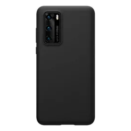   NILLKIN FLEX PURE szilikon telefonvédő (ultravékony, környezetbarát, mikrofiber plüss belső, matt) FEKETE