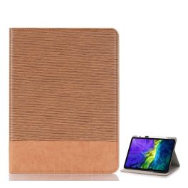Tok álló, bőr hatású (aktív FLIP, oldalra nyíló, asztali tartó, textil minta, ceruza tartó) VILÁGOSBARNA   Tok álló, bőr hatású (aktív FLIP, oldalra nyíló, asztali tartó, textil minta, ceruza tartó) VILÁGOSBARNA