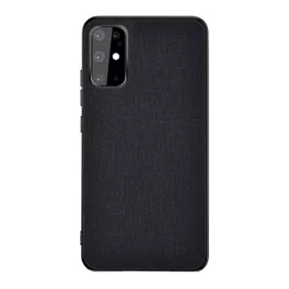   Szilikon telefonvédő (ütésállóság, textil hátlap) FEKETE