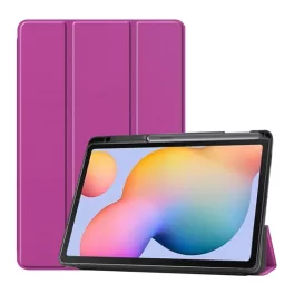  Tok álló, bőr hatású (aktív FLIP, oldalra nyíló, TRIFOLD, asztali tartó, ceruza tartó) LILA