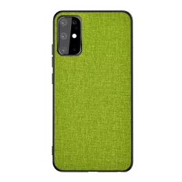   Szilikon telefonvédő (ütésállóság, textil hátlap) VILÁGOSZÖLD