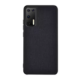   Szilikon telefonvédő (ütésállóság, textil hátlap) FEKETE