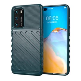 Szilikon telefonvédő (ütésállóság, csíkos, dombor minta) SÖTÉTZÖLD   Szilikon telefonvédő (ütésállóság, csíkos, dombor minta) SÖTÉTZÖLD