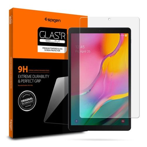 SPIGEN SLIM képernyővédő üveg (2.5D, tokbarát, ultravékony, 0.2mm, extra karcálló, 9H) ÁTLÁTSZÓ