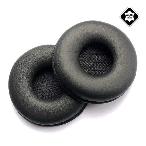 Bluetooth fülhallgató fülpárna (valódi bőr, 1 pár/2db) FEKETE Jabra Pro 9400/900