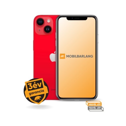 Apple iPhone 14 128GB tárhellyel újszerű állapotban, egyedülállóan hosszú 3 év garanciával!