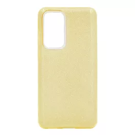   Szilikon telefonvédő (műanyag belső, csillogó hátlap) ARANY