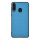 Szilikon telefonvédő (ütésállóság, textil hátlap) VILÁGOSKÉK