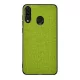 Szilikon telefonvédő (ütésállóság, textil hátlap) VILÁGOSZÖLD