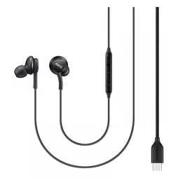   SAMSUNG fülhallgató SZTEREO (Type-C, felvevő gomb, hangerőszabályzó, 2 pár fülgumi, Tuned by AKG) FEKETE