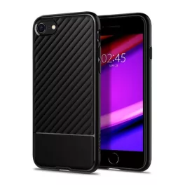   SPIGEN CORE ARMOR szilikon telefonvédő (ütésállóság, kameravédő, csíkos) FEKETE