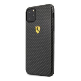   FERRARI Scuderia műanyag telefonvédő (karbon minta) FEKETE