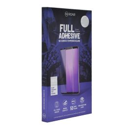   ROAR képernyővédő üveg (5D, full glue, tok barát, 0.3mm, 9H) FEKETE