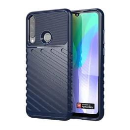   Szilikon telefonvédő (ütésállóság, csíkos, dombor minta) SÖTÉTKÉK