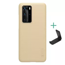   NILLKIN SUPER FROSTED műanyag telefonvédő (gumírozott, érdes felület + asztali tartó) ARANY
