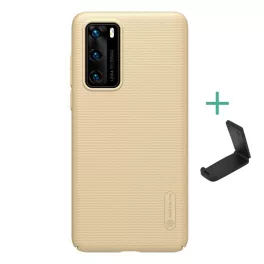   NILLKIN SUPER FROSTED műanyag telefonvédő (gumírozott, érdes felület + asztali tartó) ARANY
