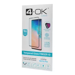   4-OK képernyővédő üveg (3D, tokbarát, ujjlenyomat olvasó, 9H) ÁTLÁTSZÓ