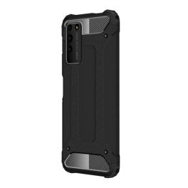 Defender szilikon telefonvédő (ütésállóság, légpárnás sarok, fémhatás) FEKETE   Defender szilikon telefonvédő (ütésállóság, légpárnás sarok, fémhatás) FEKETE