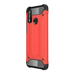   Defender szilikon telefonvédő (ütésállóság, légpárnás sarok, fémhatás) PIROS