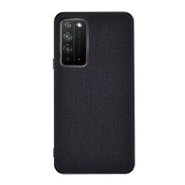 Szilikon telefonvédő (ütésállóság, textil hátlap) FEKETE   Szilikon telefonvédő (ütésállóság, textil hátlap) FEKETE
