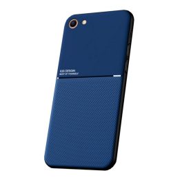 Szilikon telefonvédő (ütésállóság, mágneses, bőr hatású hátlap, csíkos) SÖTÉTKÉK   Szilikon telefonvédő (ütésállóság, mágneses, bőr hatású hátlap, csíkos) SÖTÉTKÉK