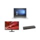 Laptop HP EliteBook 840 G7 + Fujitsu Thunderbolt 4 Port Replikator with 170W adapter FPCPR401BP + Lenovo ThinkVision T27i-10 27" IPS NEW Monitor