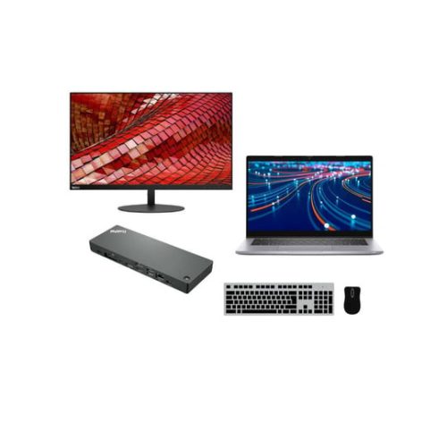 Laptop Dell Latitude 5320 (8GB) + Docking station Lenovo Thinkpad Universal Thunderbolt 4 Dock (40B0) + Monitor Lenovo ThinkVision T27i-10 27