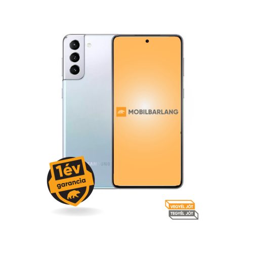Samsung Galaxy S21 Plus 5G 128GB tárhellyel jó állapotban, 1 év garanciával!